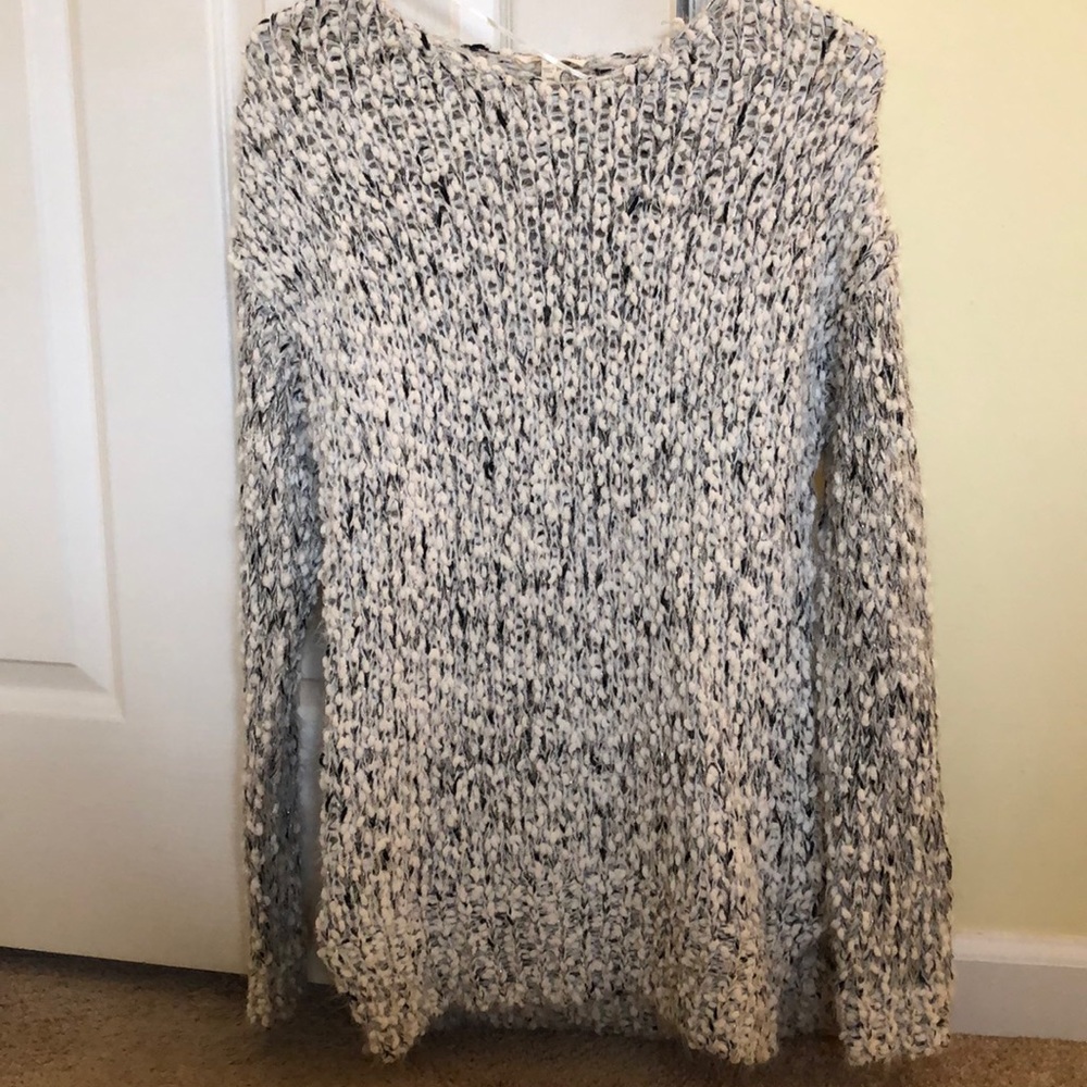 Black and white sparkle sweater